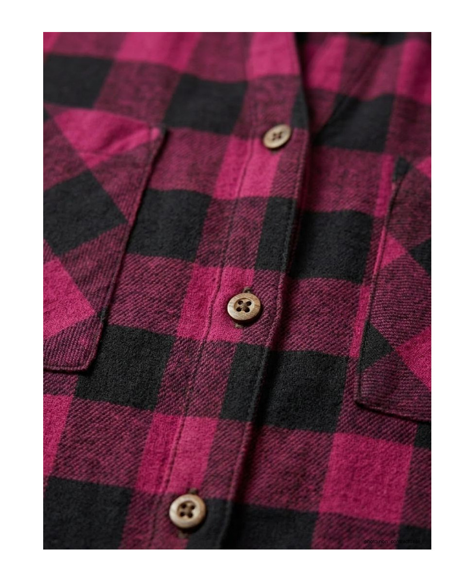 Chemisier Femme Carreaux Coton Gratté LEXIC1 - Mayflower