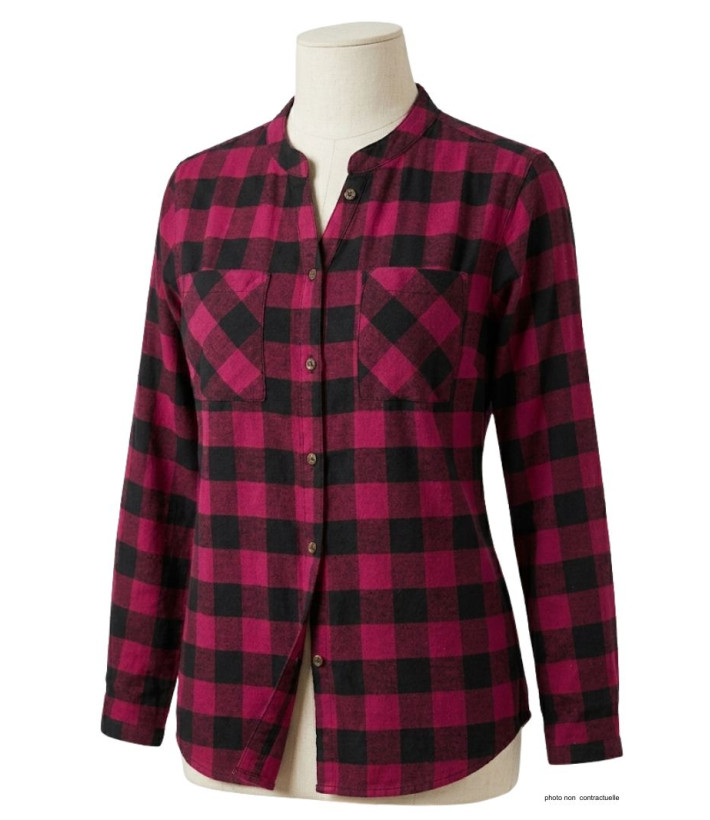 Chemisier Femme Carreaux Coton Gratté LEXIC1 - Mayflower