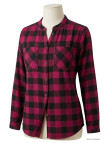Chemisier Femme Carreaux Coton Gratté LEXIC1 - Mayflower