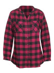 Chemisier Femme Carreaux Coton Gratté LEXIC1 - Mayflower
