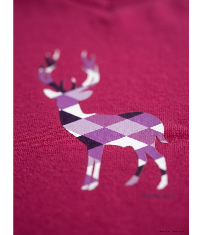 Tee-shirt Manches Longues Femme Nico1 Purple - Mayflower