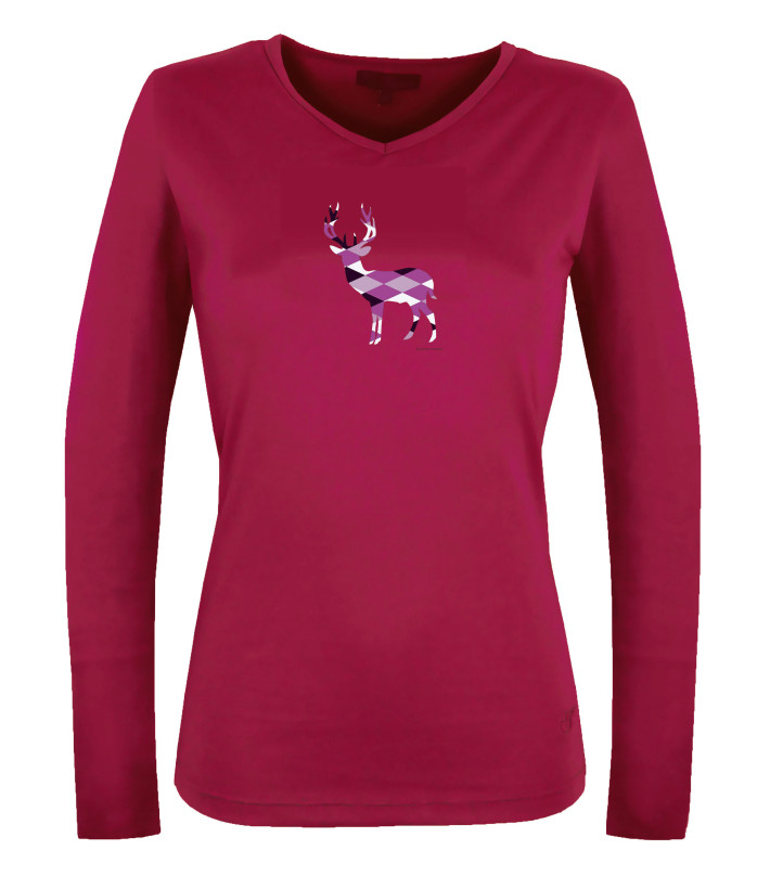 Tee-shirt Manches Longues Femme Nico1 Purple - Mayflower