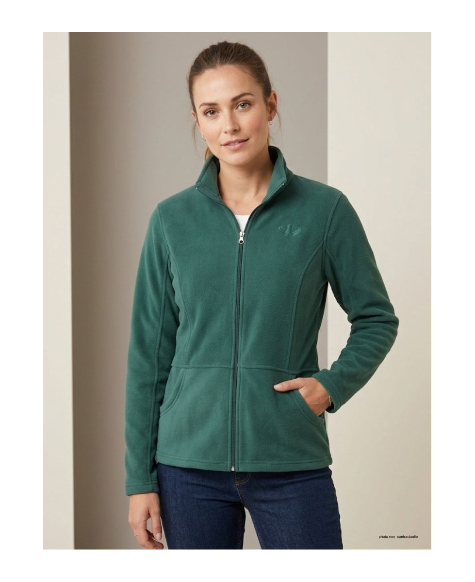 Veste Polaire Femme Verte AH1189 - Axxano | Confort & Chaleur