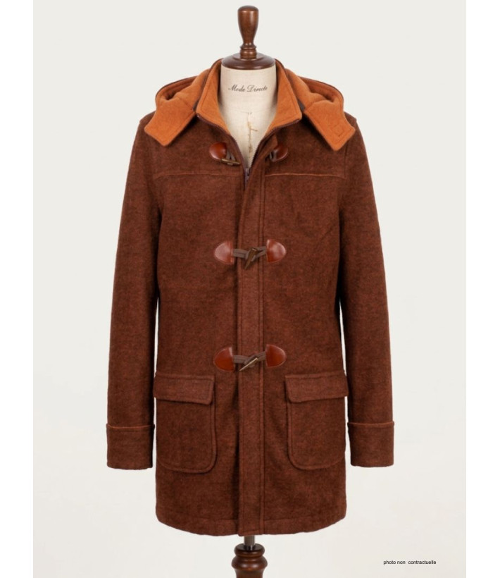 Manteau Polaire Femme Grandes Tailles AXSLOVEN2M - Marron/Orange