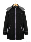 Manteau Caban Femme Tokyo4 Noir - Polaire Contre-collée | Mayflower