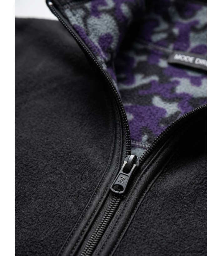 Veste Polaire Réversible Femme SH1187 Noir/Camo - Mayflower