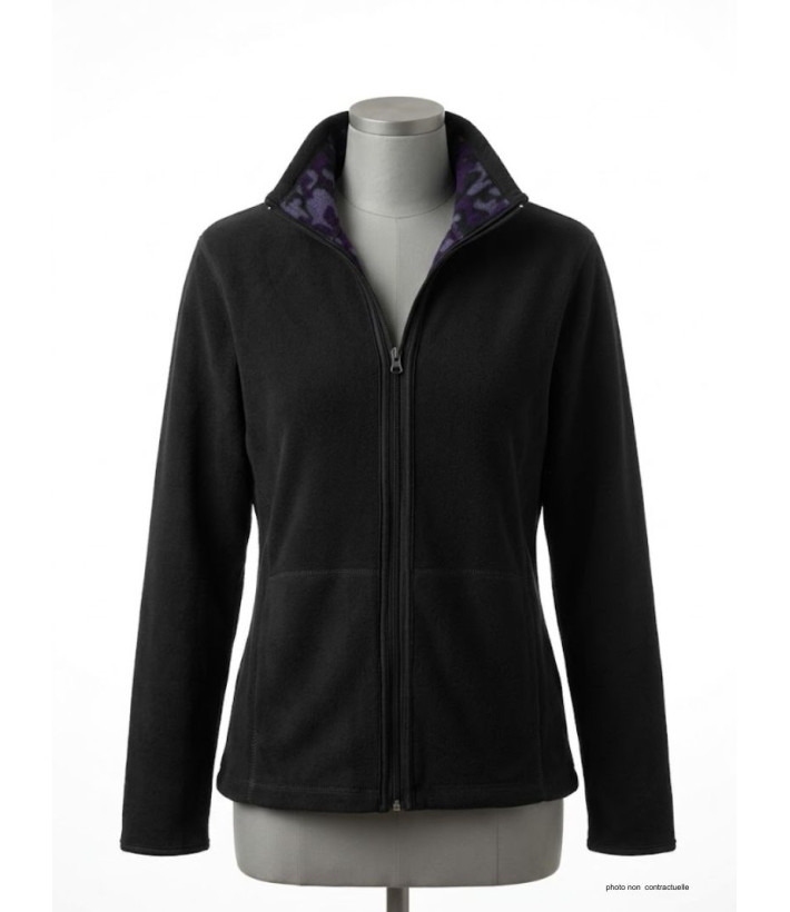 Veste Polaire Réversible Femme SH1187 Noir/Camo - Mayflower