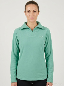 Sweat Micro Polaire Femme Vert d'Eau - Léger & Chaud | Axxano