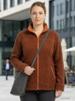 Veste Polaire Femme Grandes Tailles AXRIGA2M Marron/Orange - Axone