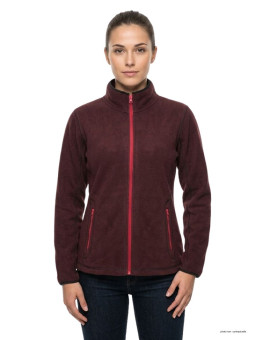 Veste Polaire Femme Balkan1 Bordeaux - Ultra Chaude | Mayflower