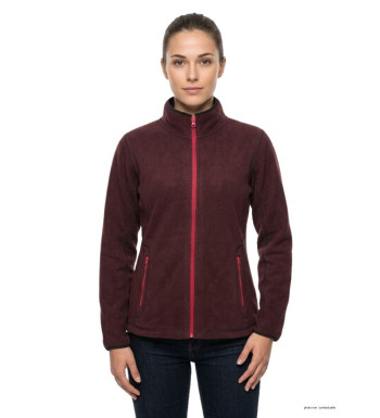 Veste Polaire Femme Balkan1 Bordeaux - Ultra Chaude | Mayflower