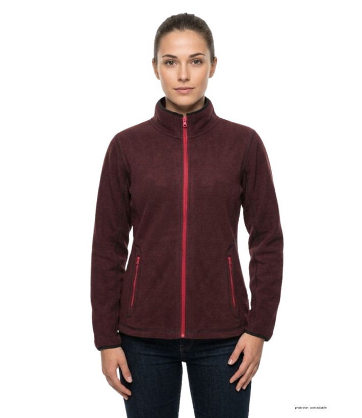 Veste Polaire Femme Balkan1 Bordeaux - Ultra Chaude | Mayflower