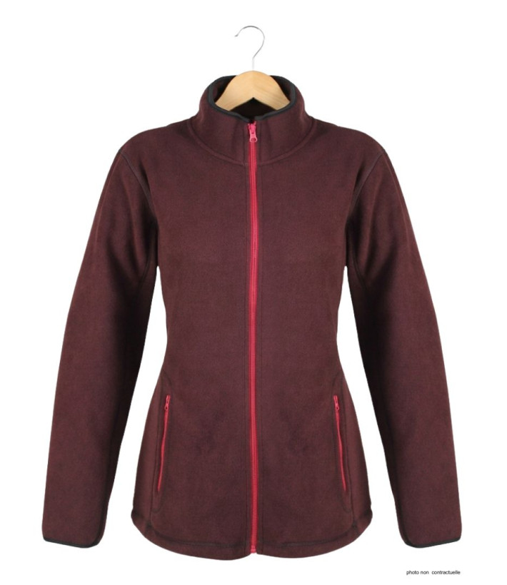 Veste Polaire Femme Balkan1 Bordeaux - Ultra Chaude | Mayflower