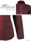 Veste Polaire Femme Balkan1 Bordeaux - Ultra Chaude | Mayflower
