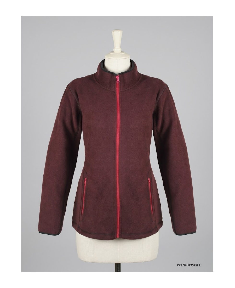 Veste Polaire Femme Balkan1 Bordeaux - Ultra Chaude | Mayflower