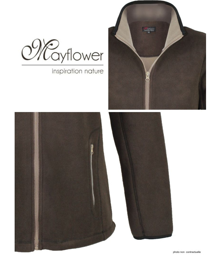 Veste Polaire Femme Balkan5 Bleu Marine - Chaleur 400g | Mayflower