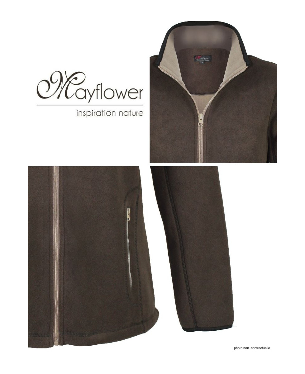 Veste Polaire Femme Balkan5 Bleu Marine - Chaleur 400g | Mayflower