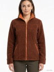 Veste Polaire Femme RIGA2M Marron/Orange - Maille 400g | Mayflower