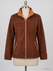 Veste Polaire Femme RIGA2M Marron/Orange - Maille 400g | Mayflower
