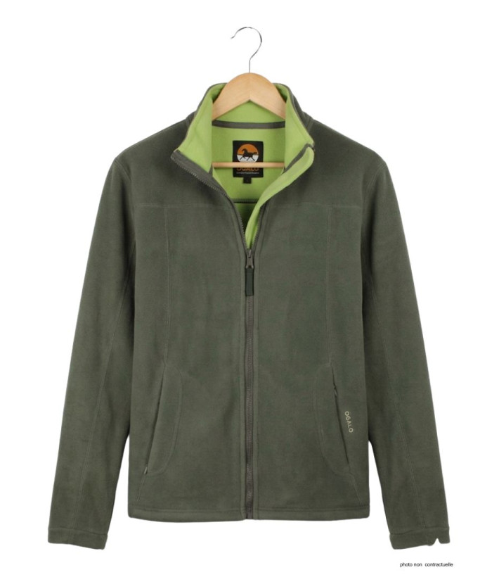 Veste polaire femme kaki/vert – Poche zippée, confort, chaleur