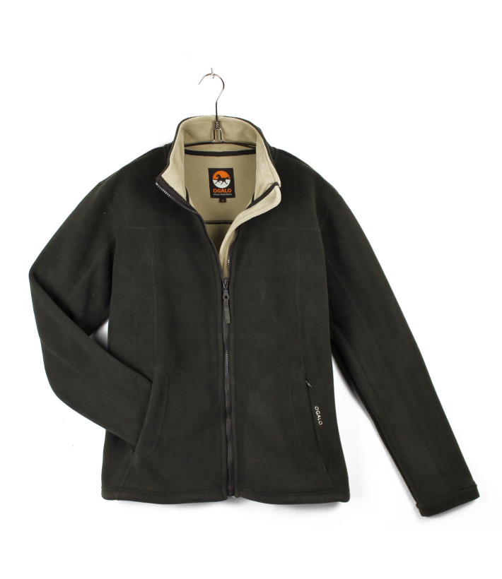 Veste Polaire Femme SH1196M Marron/Beige - OGALO | Chaleur & Douceur