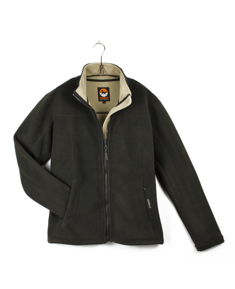 Veste Polaire Femme SH1196M Marron/Beige - OGALO | Chaleur & Douceur