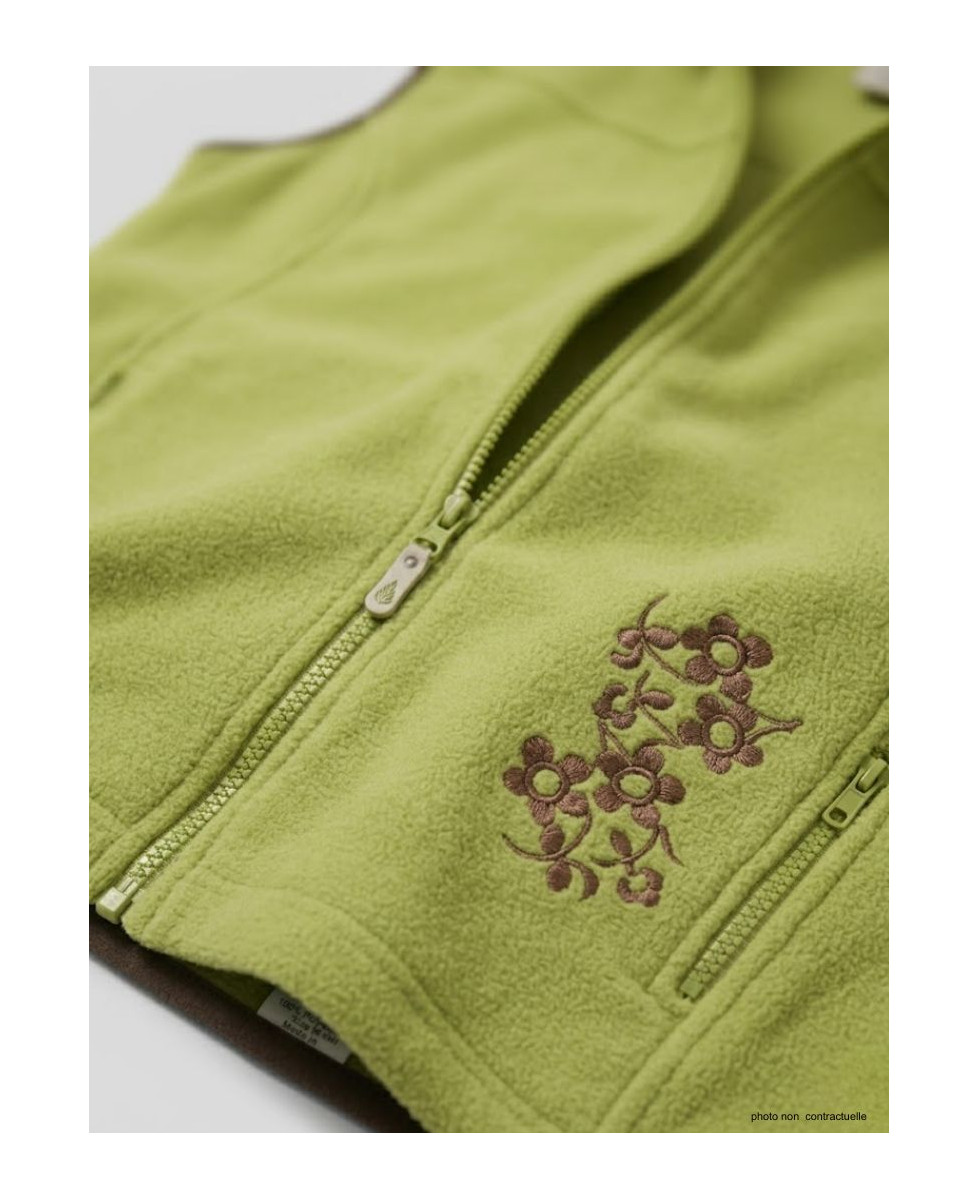 Gilet Polaire Femme Sans Manches Vert/Marron - Mayflower SH1026