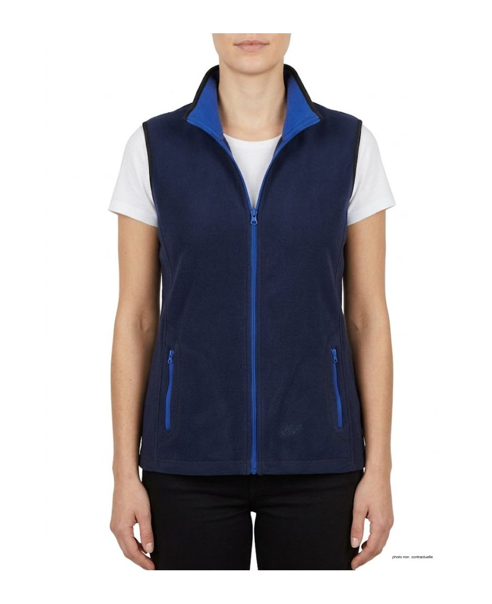 Gilet Polaire Femme Sans Manches BALZAC3 Marine - 400g | Mayflower