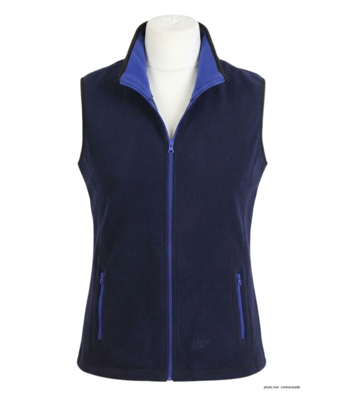 Gilet Polaire Femme Sans Manches BALZAC3 Marine - 400g | Mayflower