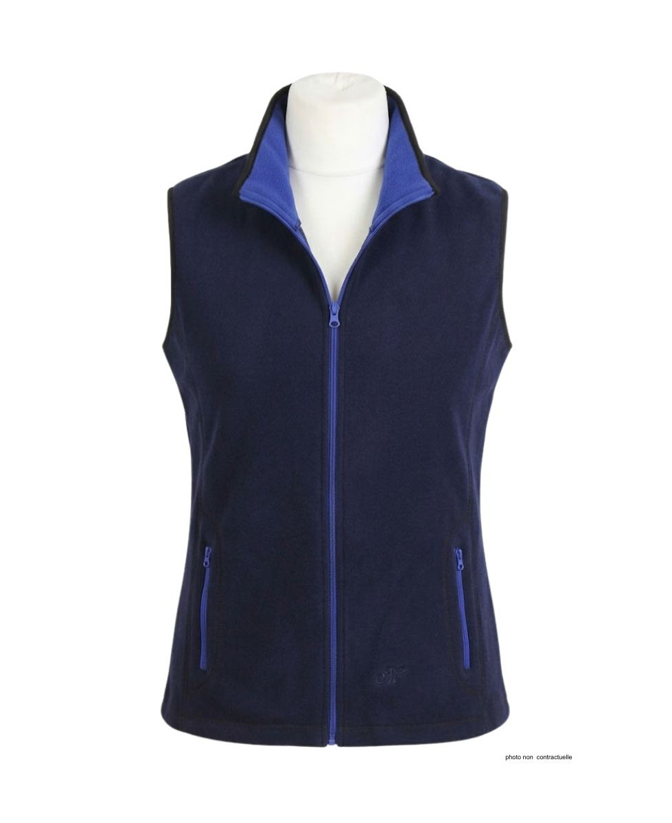 Gilet Polaire Femme Sans Manches BALZAC3 Marine - 400g | Mayflower