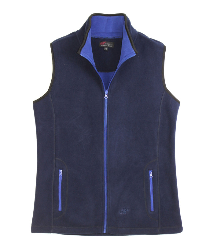 Gilet Polaire Femme Sans Manches BALZAC3 Marine - 400g | Mayflower