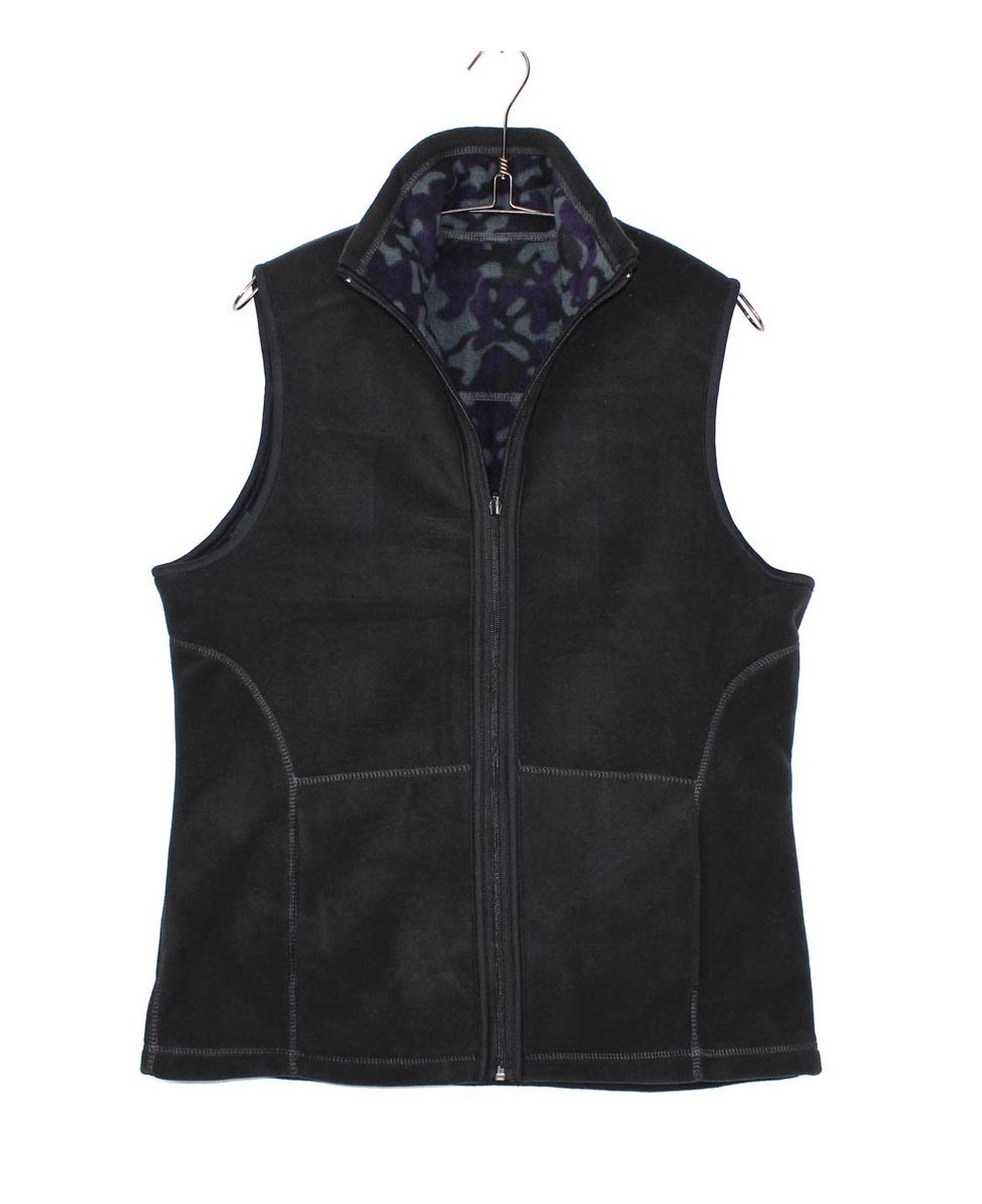 Gilet Polaire Réversible Femme AH1112B Bleu/Bordeaux | Mayflower