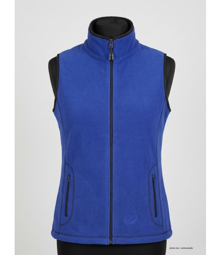 Gilet Polaire Femme BALZAC4 Bleu Intense - Maille 400g | Mayflower