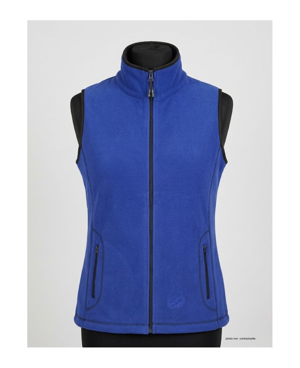 Gilet Polaire Femme BALZAC4 Bleu Intense - Maille 400g | Mayflower