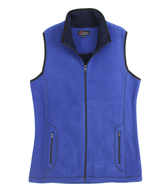 Gilet Polaire Femme BALZAC4 Bleu Intense - Maille 400g | Mayflower