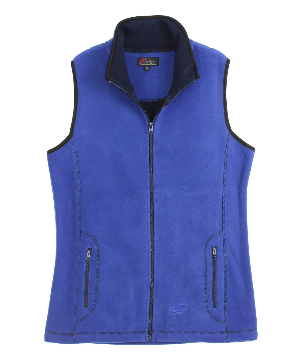 Gilet Polaire Femme BALZAC4 Bleu Intense - Maille 400g | Mayflower