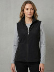 Gilet Polaire Femme AH1190 Noir - Col Montant & Zippé | Axxano