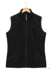Gilet Polaire Femme AH1190 Noir - Col Montant & Zippé | Axxano