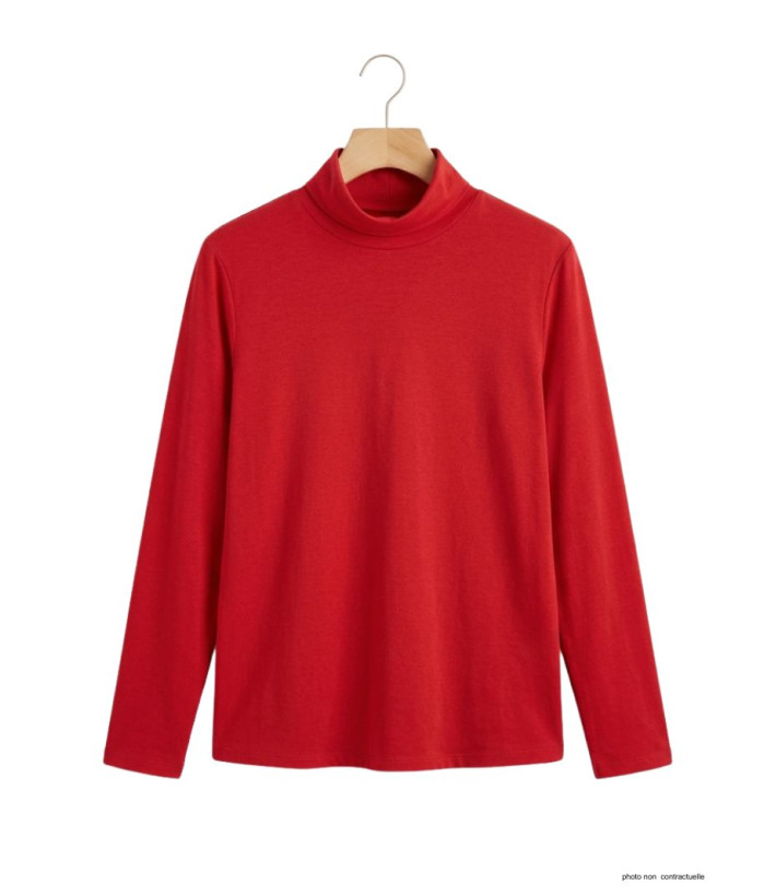 Sous-pull AXONE UF061 Rouge Grande Taille : Confort & Stretch