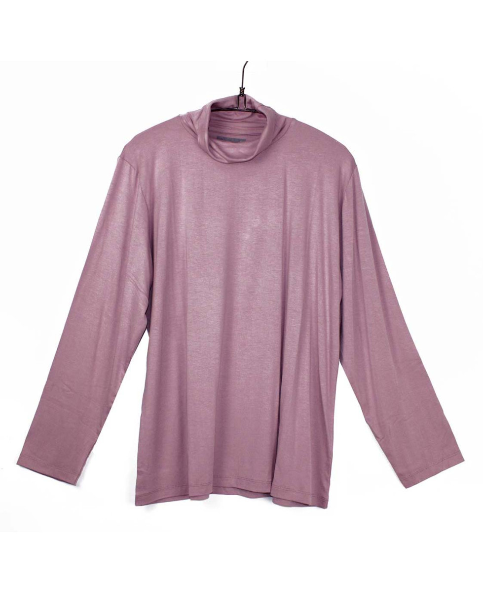 Sous-pull AXONE UF061 Vieux Rose Grande Taille : Douceur Stretch