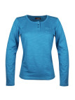 MAYFLOWER CHINA4B - Tee-shirt Manches Longues Bleu & Poche