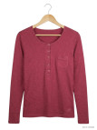 MAYFLOWER CLOE1B - Tee-shirt Manches Longues Brique & Rouge