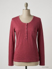 MAYFLOWER CLOE1B - Tee-shirt Manches Longues Brique & Rouge