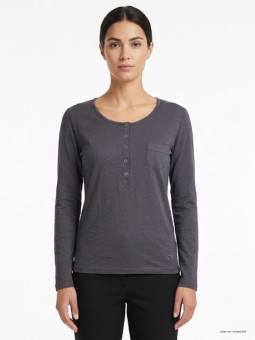 MAYFLOWER CLOE3G - Tee-shirt Manches Longues Gris Ardoise