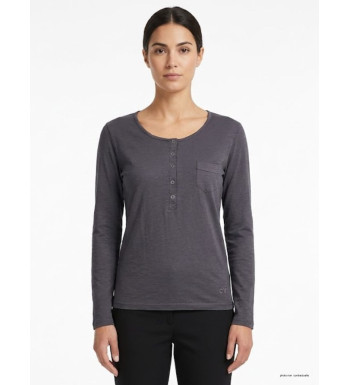 MAYFLOWER CLOE3G - Tee-shirt Manches Longues Gris Ardoise