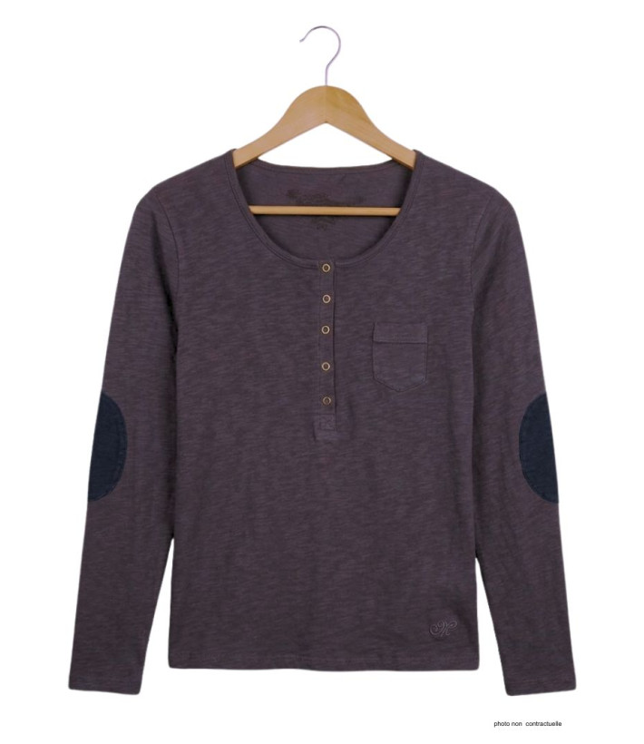 MAYFLOWER CLOE3G - Tee-shirt Manches Longues Gris Ardoise