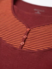 AXONE COREE1B : Tee-shirt Bordeaux Orange Grande Taille 46-52