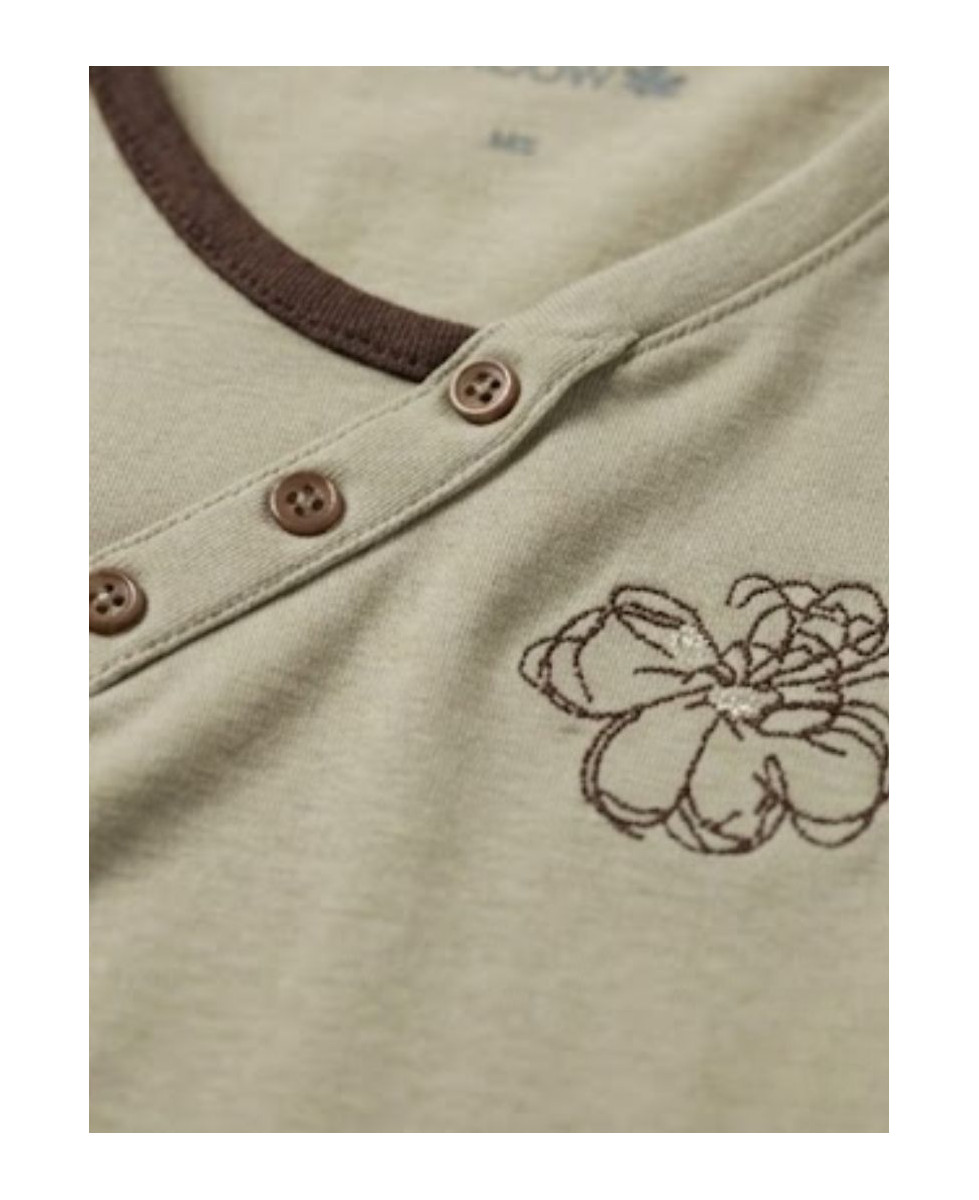 Tee-shirt AXONE DONA1B Beige : Imprimé Fantaisie Grande Taille