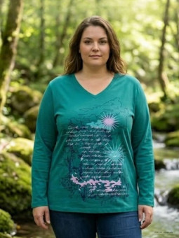 AXONE SH1063V : Tee-shirt Vert Sérigraphie Placée 46-52