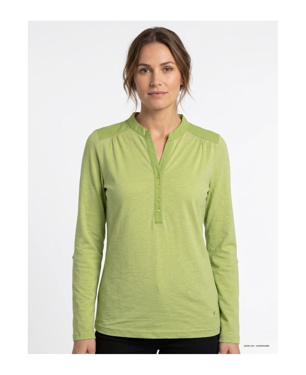 MAYFLOWER DIMAGO3 : Tee-shirt manches longues bi-matière vert
